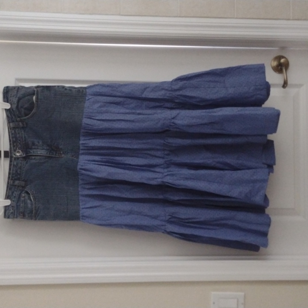 St John's Bay Jeans made into a skirt